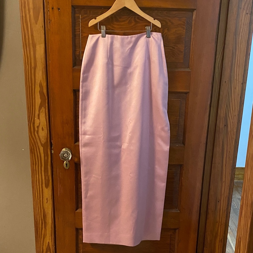 Nicole Miller Y2K Pink Long Pencil Skirt